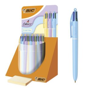 EXPOSITOR 30 BOLIGRAFO BIC 4 COLORES PASTEL