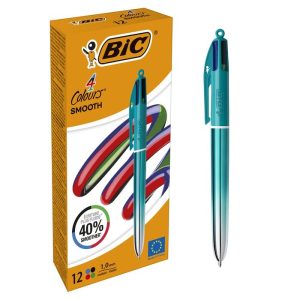 BOLIGRAFO BIC 4 COLORES SMOOTH VERDE