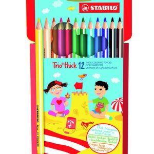 LAPIZ TRIO MAXI STABILO 12 UNIDADES COLORES SURTIDOS