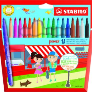 ROTULADOR STABILO POWER 18 COLORES SURTIDOS