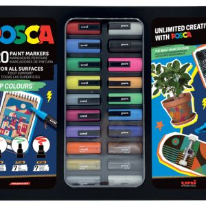 MALETA POSCA 20 PIEZAS POP COLOURS