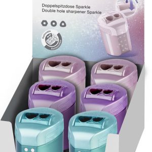 SACAPUNTAS FABER CASTELL DOBLE ROLLON SPARKLE COLORES SURTI