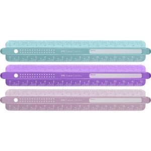 REGLA FABER CASTELL SPARKLE 30 CM COLORES SURTIDOS
