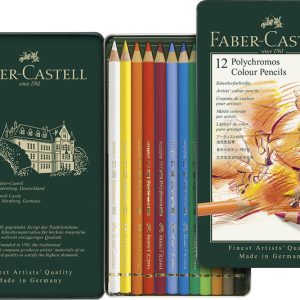 LAPIZ FABER CASTELL POLYCHROMOS 12 COLORES SURTIDOS