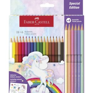 LAPIZ FABER CASTELL UNICORNIO 24 COLORES SURTIDO