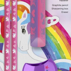 SET FABER LAPIZ + GOMA + AFILALAPIZ UNICORNIO GRAFITO HB