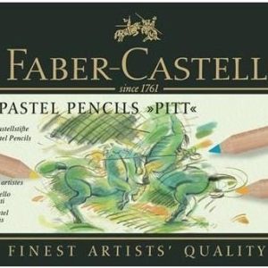 LAPIZ FABER CASTELL PITT PASTEL 12 COLORES SURTIDOS