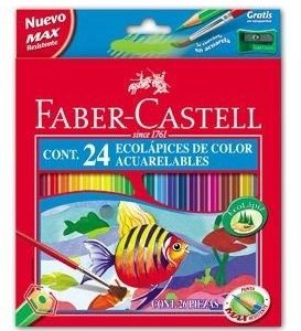 LAPIZ FABER CASTELL ACUARELABLE 24 COLORES SURTIDOS