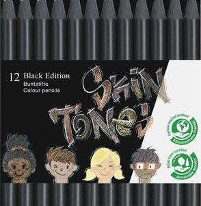 LAPIZ FABER CASTELL BLACK EDITION 12 COLORES TONOS PIEL
