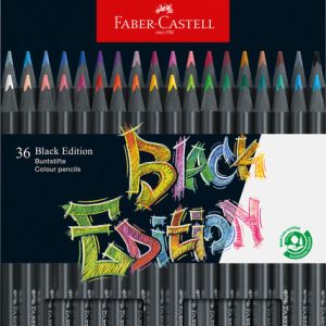 LAPIZ FABER CASTELL BLACK EDITION 24 COLORES BASICOS ESTUCHE