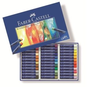 TIZAS PASTEL FABER CASTELL GRASAS 36 COLORES SURTIDOS