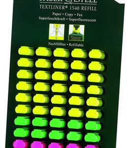 EXPOSITOR 60 ROTULADORES FABER TEXTLINER 1548 COLORES SURT