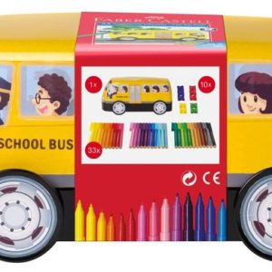 ROTULADOR FABER CONNECTOR AUTOBUS ESCOLAR 33 COLORES SURTID