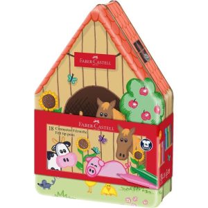 ROTULADOR FABER CASTELL ESTUCHE GRANJA 18 ROTULADORES CONNE