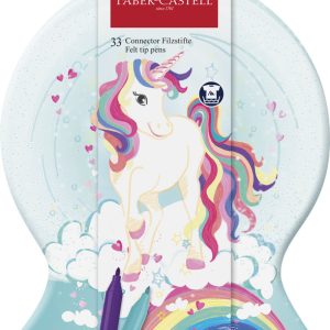 MALETIN METAL 33 ROTULADOR FABER CASTELL CONNECTOR UNICORNI