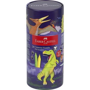 ROTULADOR FABER CASTELL CONNECTOR 20 COLORES DINOSAURIOS