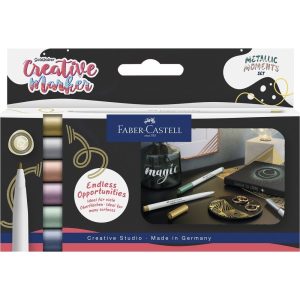 ROTULADOR FABER CASTELL PUNTA PINCEL 1,5 METALLIC