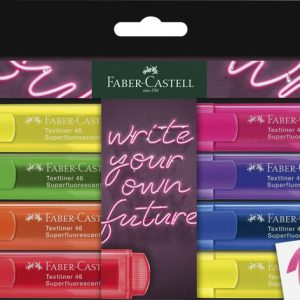 MARCADOR FABER CASTELL 1546 8 COLORES FLUOR GENERACION Z