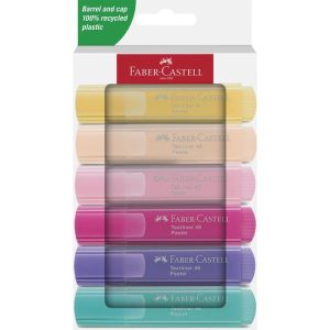 MARCADOR FABER CASTELL TEXTLINER 46 6 COLORES PASTEL SURTID