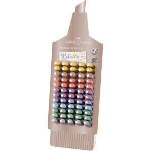 EXPOSITOR 60 MARCADOR FABER CASTELL TEXTLINER 46 METALIZADO