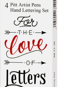SET 4 ROTULADORES PINCEL FABER CASTELL PITT HAND LETTERING