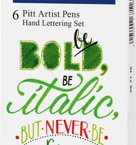 SET 6 ROTULADORES PINCEL FABER CASTELL PITT HAND LETTERING