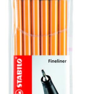 ROTULADOR STABILO POINT 88 6 COLORES SURTIDOS