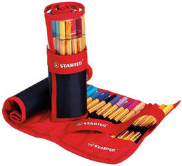 ESTUCHE ROTULADOR STABILO POINT 88 ROLLERSET 25U