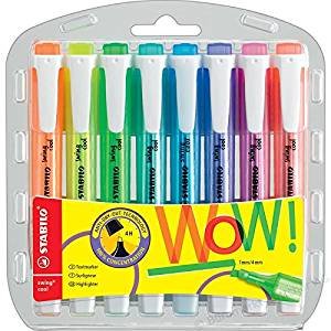 MARCADOR FLUORESCENTE STABILO SWING COOL 8 COLORES