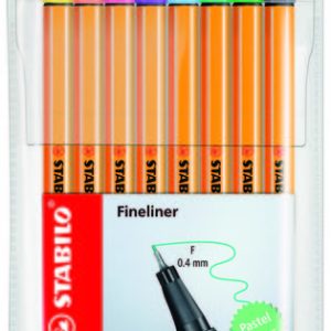 ROTULADOR STABILO POINT 88 ESTUCHE 8 UNID COLORES PASTEL