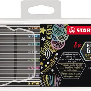 ROTULADOR STABILO PEN 68 METALLIC ESTUCHE 8 UDS