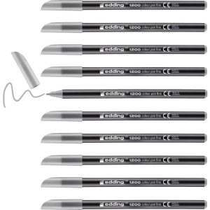 ROTULADOR EDDING 1200 GRIS PLATA