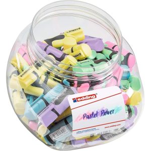 BOMBONERA 100 MINIMARCADOR EDDING FLUORESCENTES PASTEL