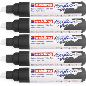 ROTULADOR ACRILICO EDDING 5000 TRAZO GRUESO NEGRO