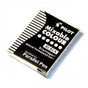 RECAMBIO 6 CARTUCHOS PARALLEL PEN NEGRO