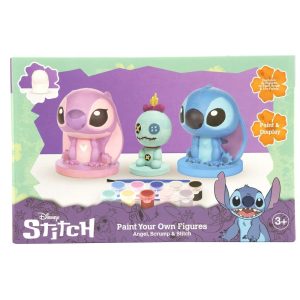 SET DE 3 FIGURAS DE ESCAYOLA PARA PINTAR STITCH