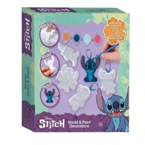 SET GRANDE DE ESCAYOLA PARA MOLDEAR Y PINTAR STITCH