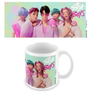TAZA BLANCA 325 ML K-POP DEMON HUNTERS SAJA BOYS