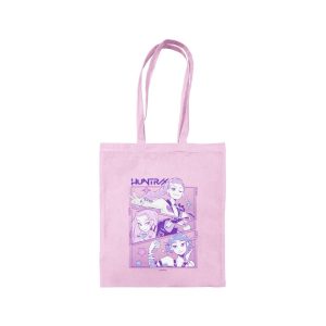 BOLSA DE TELA ROSA K-POP DEMON HUNTERS HUNTRIX