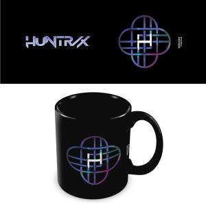 TAZA NEGRA 325 ML K-POP DEMON HUNTERS HUNTRIX LOGO