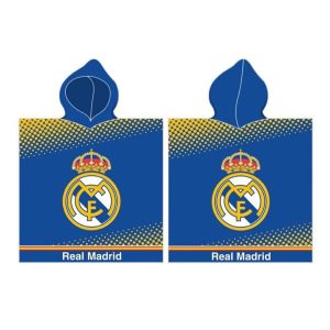 PONCHO PLAYA ALGODON REAL MADRID 55*110