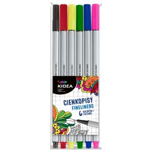 SET 6 ROTULADORES PUNTA FINA COLORES BASICOS