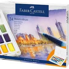 ACUARELAS FABER CASTELL CREATIVE STUDIO 24 COLORES