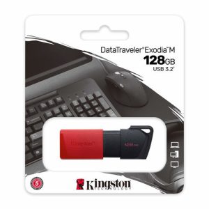 PENDRIVE USB 3,2 128GB DATA TARVELER EXODIA M KINGSTON