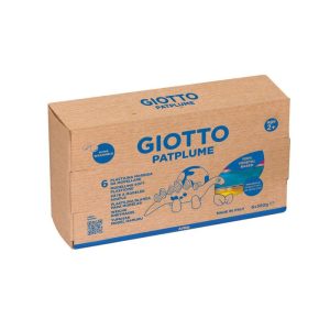PLASTILINA GIOTTO PATPLUME 350 GRAMOS 6 COLORES PRIMARIOS