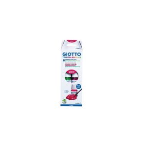 TEMPERA LIQUIDA 25ML GIOTTO LAVABLE 6 SURTIDO CON PINCEL