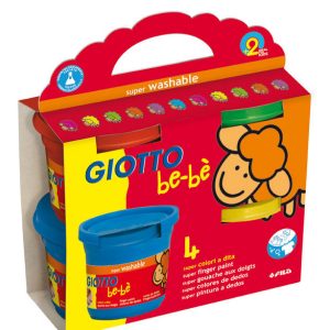 PINTURA DEDOS GIOTTO BEBE 150GR 4 COLORES SURTIDOS