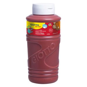 PINTURA DEDOS GIOTTO BEBE 750 ML MARRON