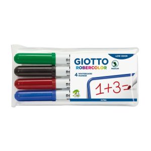 BLISTER 4 UD MARCADOR PIZARRA GIOTTO ROBERCOLOR