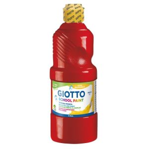 TEMPERA LIQUIDA 500ML GIOTTO LAVABLE ROJO ANARANJADO